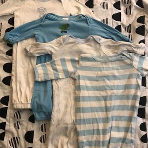 (9) 0-3 months PJ Gowns & Footies